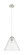 Downtown Urban One Light Pendant in Polished Nickel (405|434-1P-PN-GBC-122)
