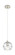 Downtown Urban One Light Pendant in Polished Nickel (405|434-1P-PN-G1213-6CL)