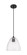 Downtown Urban One Light Pendant in Matte Black (405|434-1P-BK-GBD-94)
