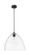 Downtown Urban One Light Pendant in Matte Black (405|434-1P-BK-GBD-162)