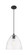Downtown Urban One Light Pendant in Matte Black (405|434-1P-BK-GBD-122)