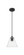 Downtown Urban One Light Pendant in Matte Black (405|434-1P-BK-GBC-84)