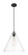 Downtown Urban One Light Pendant in Matte Black (405|434-1P-BK-GBC-162)