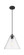 Downtown Urban One Light Pendant in Matte Black (405|434-1P-BK-GBC-124)