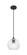 Downtown Urban One Light Pendant in Matte Black (405|434-1P-BK-G122-8)