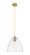 Downtown Urban One Light Pendant in Brushed Brass (405|434-1P-BB-GBD-122)