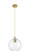 Downtown Urban One Light Pendant in Brushed Brass (405|434-1P-BB-G122-10)