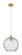 Downtown Urban One Light Pendant in Brushed Brass (405|434-1P-BB-G1213-12CL)