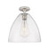 Downtown Urban One Light Flush Mount in Satin Nickel (405|434-1F-SN-GBD-124)