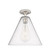 Downtown Urban One Light Flush Mount in Satin Nickel (405|434-1F-SN-GBC-124)