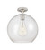 Downtown Urban One Light Flush Mount in Satin Nickel (405|434-1F-SN-G124-12)