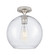 Downtown Urban One Light Flush Mount in Satin Nickel (405|434-1F-SN-G124-10)