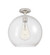 Downtown Urban One Light Flush Mount in Satin Nickel (405|434-1F-SN-G122-12)