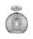 Downtown Urban One Light Flush Mount in Satin Nickel (405|434-1F-SN-G1213-8SM)