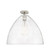 Downtown Urban One Light Flush Mount in Polished Nickel (405|434-1F-PN-GBD-164)