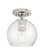 Downtown Urban One Light Flush Mount in Polished Nickel (405|434-1F-PN-G124-6)