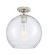 Downtown Urban One Light Flush Mount in Polished Nickel (405|434-1F-PN-G124-10)