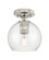 Downtown Urban One Light Flush Mount in Polished Nickel (405|434-1F-PN-G122-6)