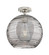 Downtown Urban One Light Flush Mount in Polished Nickel (405|434-1F-PN-G1213-10SM)