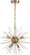 Cirrus Six Light Chandelier in Vintage Brass (72|60-6992)