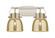 Downtown Urban Two Light Bath Vanity in Satin Nickel (405|423-2W-SN-G412-6ME)