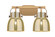 Downtown Urban Two Light Bath Vanity in Brushed Brass (405|423-2W-BB-G412-6ME)