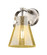 Downtown Urban One Light Wall Sconce in Satin Nickel (405|423-1W-SN-G411-6ME)