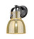 Downtown Urban One Light Wall Sconce in Matte Black (405|423-1W-BK-G412-6ME)