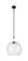 Ballston One Light Pendant in Matte Black (405|415-1SR-BK-G124-14)