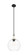 Ballston One Light Mini Pendant in Matte Black (405|415-1SR-BK-G122-12)