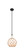 Ballston One Light Pendant in Matte Black (405|415-1SR-BK-G121-10RB)