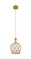 Ballston One Light Mini Pendant in Brushed Brass (405|415-1PR-BB-G121-8RB)