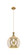 Ballston One Light Mini Pendant in Brushed Brass (405|415-1P-BB-G128-12)