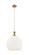 Ballston One Light Pendant in Brushed Brass (405|415-1P-BB-G121-14)