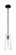 Alondra One Light Mini Pendant in Black (72|60-6880)