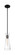 Bahari One Light Mini Pendant in Black (72|60-6878)