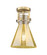 Downtown Urban One Light Semi-Flush Mount in Brushed Brass (405|411-1F-BB-G411-8ME)