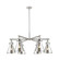 Downtown Urban Six Light Chandelier in Satin Nickel (405|410-6CR-SN-G411-7SM)