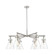 Downtown Urban Six Light Chandelier in Satin Nickel (405|410-6CR-SN-G411-7SDY)