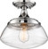 Kew One Light Semi Flush Mount in Polished Nickel / Clear Glass (72|60-6798)