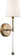 Olmstead One Light Wall Sconce in Burnished Brass / White (72|60-6687)