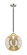 Nouveau One Light Mini Pendant in Black Polished Nickel (405|284-1S-BPN-G208-12)