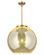 Essex Three Light Pendant in Brushed Brass (405|221-3S-BB-G128-18)