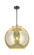 Essex Three Light Pendant in Black Antique Brass (405|221-3S-BAB-G128-18)