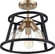 Chassis Three Light Semi Flush Mount in Copper Brushed Brass / Matte Black (72|60-6643)