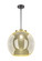 Essex One Light Pendant in Black Antique Brass (405|221-1S-BAB-G128-16)