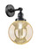 Franklin Restoration One Light Wall Sconce in Matte Black (405|203SW-BK-G208-8)