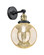 Franklin Restoration One Light Wall Sconce in Black Antique Brass (405|203SW-BAB-G208-8)