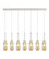 Downtown Urban Seven Light Linear Pendant in Polished Nickel (405|127-452-1P-PN-G452-4ME)