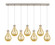 Downtown Urban Seven Light Linear Pendant in Brushed Satin Nickel (405|127-451-1P-SN-G451-7ME)
